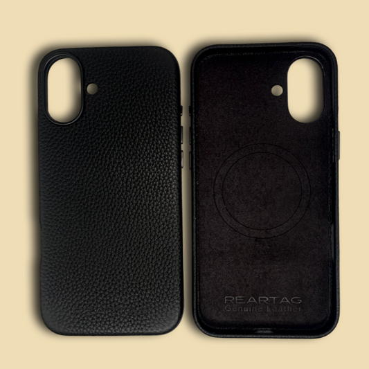 iPhone 16 Plus genuine leather case with MagSafe