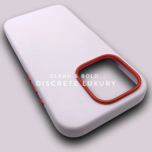 iPhone 16 Pro Max Tusker White Genuine Nappa Leather