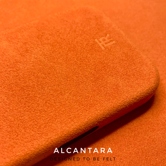 iPhone 17 Pro/ 17 Pro Max Cosmic Orange Alcantara case with Camera Control