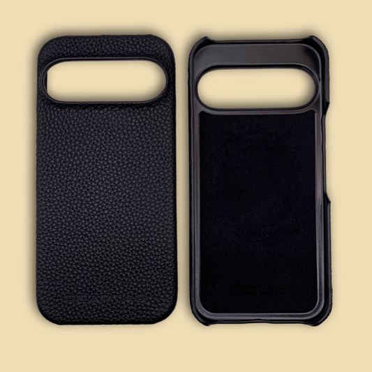 Pixel 9/9Pro Black Genuine leather case with magsafe