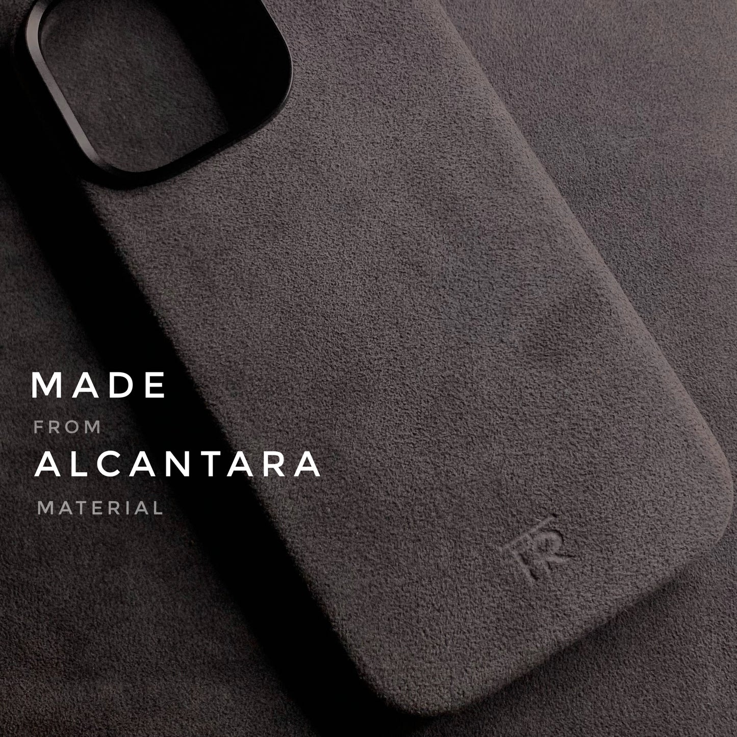 iPhone 16 Pro Monaco Gray Alcantara case with camera control