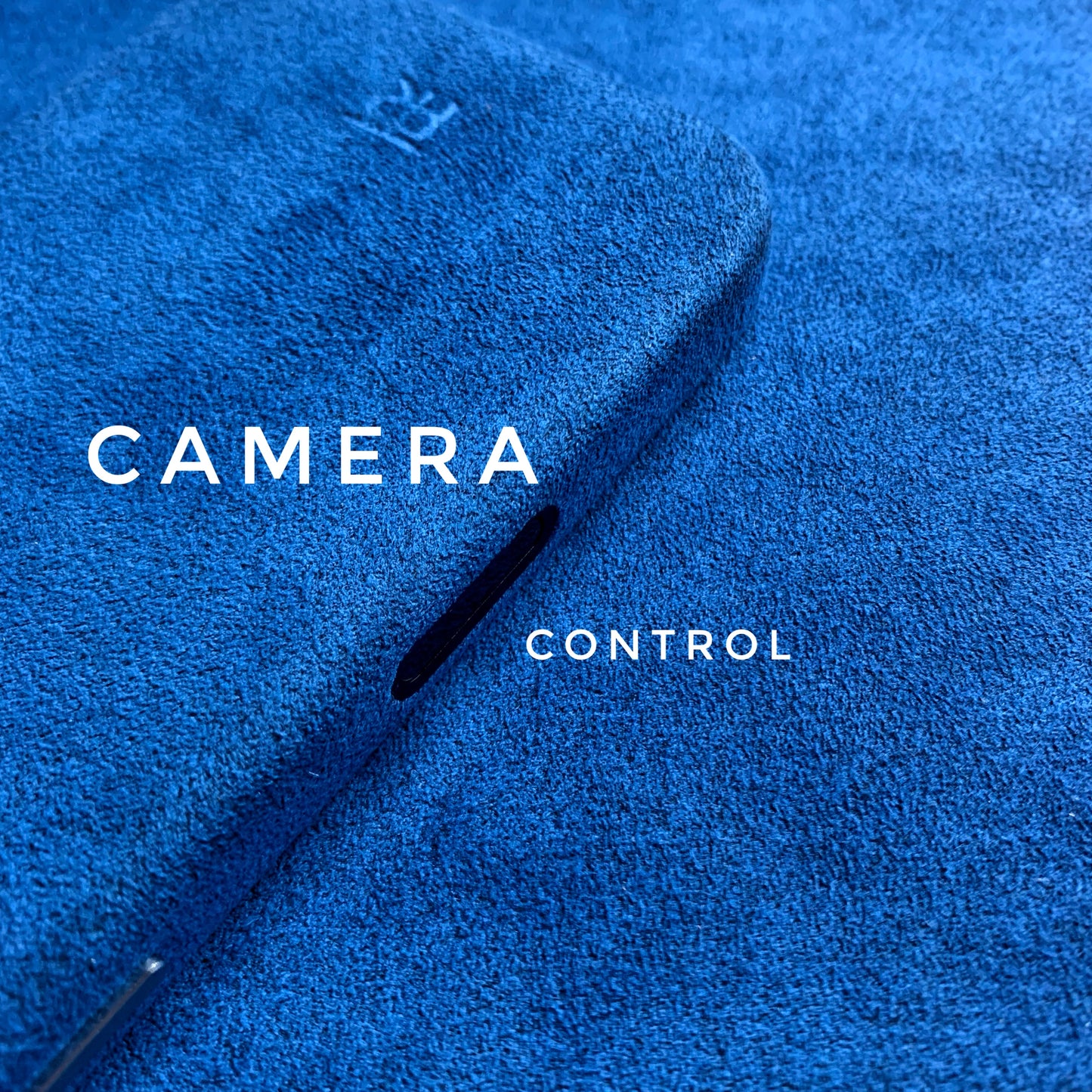 iPhone 16 Pro Skyfall Blue Alcantara case with camera control