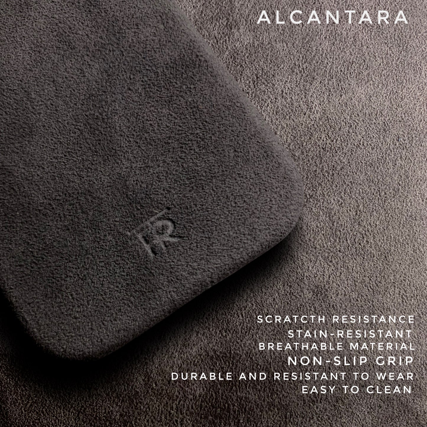 iPhone 16 Pro Monaco Gray Alcantara case with camera control