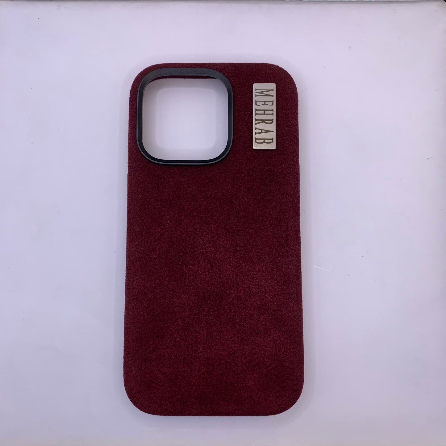 iPhone Rich Purple Italian Alcantara Case