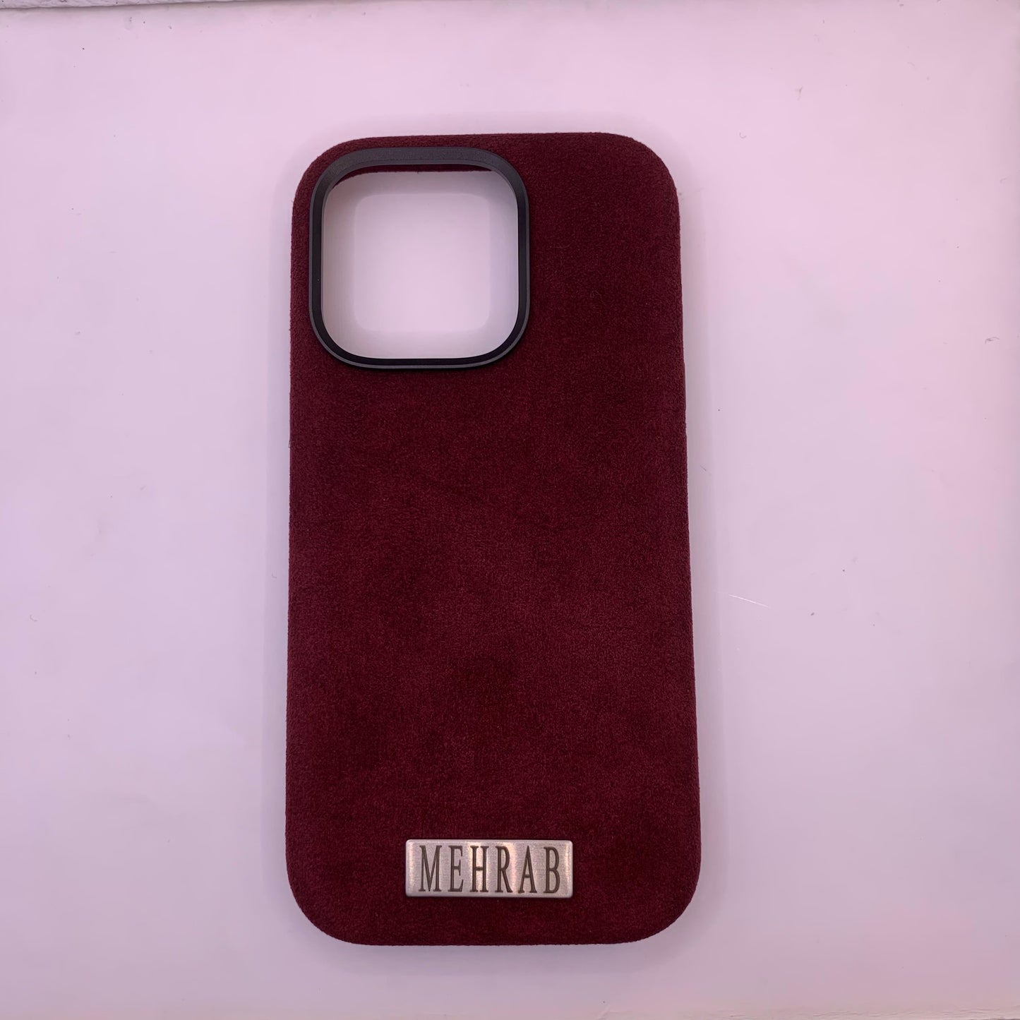iPhone Rich Purple Italian Alcantara Case