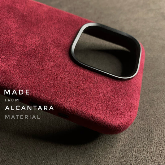 iPhone Rich Purple Italian Alcantara Case