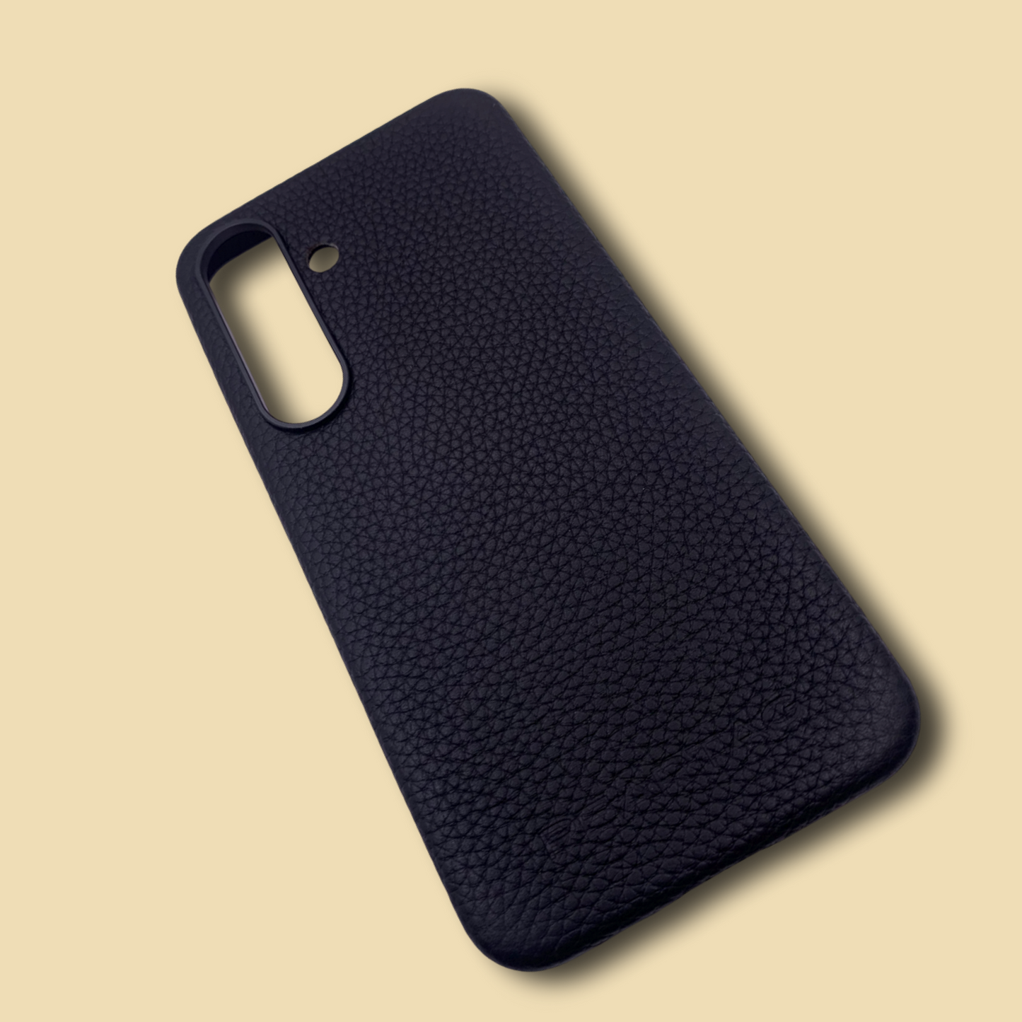 Samsung S25 Black Genuine leather case