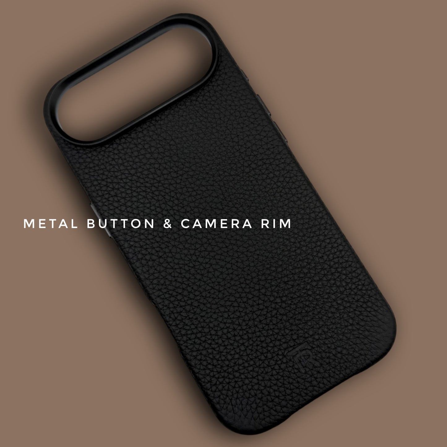 iPhone 17 Series Black Genuine Leather Case