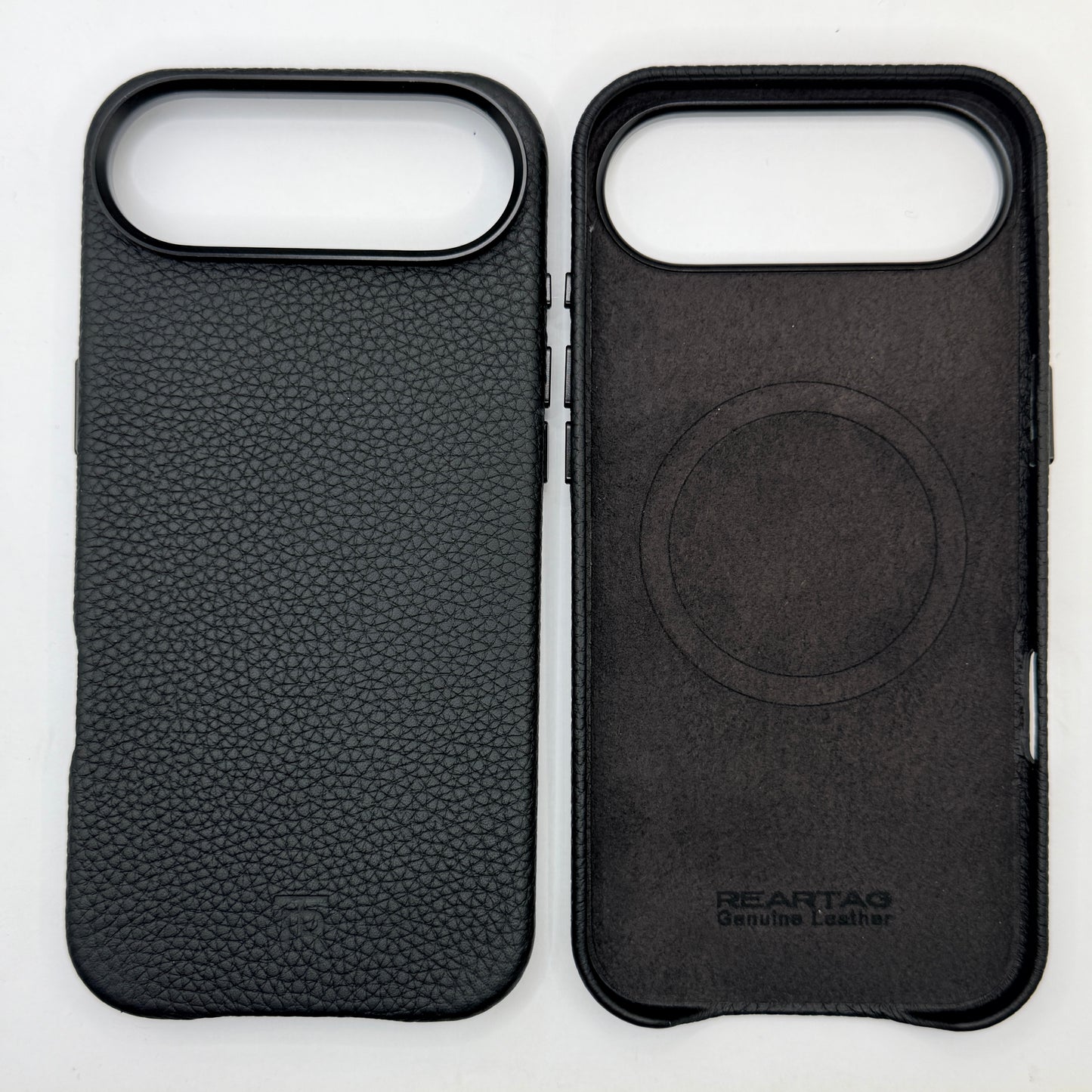 Black Genuine Leather case with Magsafe