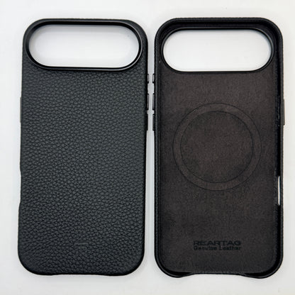 Black Genuine Leather case with Magsafe