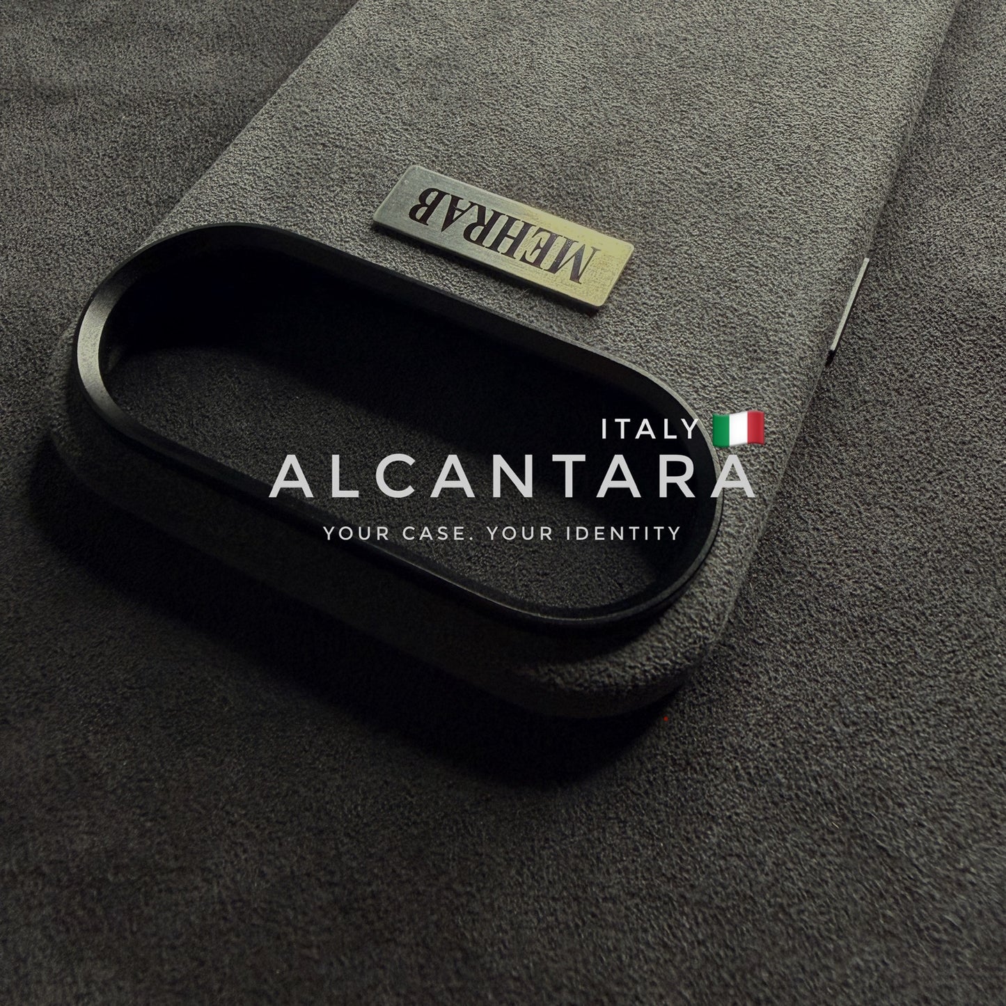 iPhone 17 AIR  Monaco Gray Alcantara case
