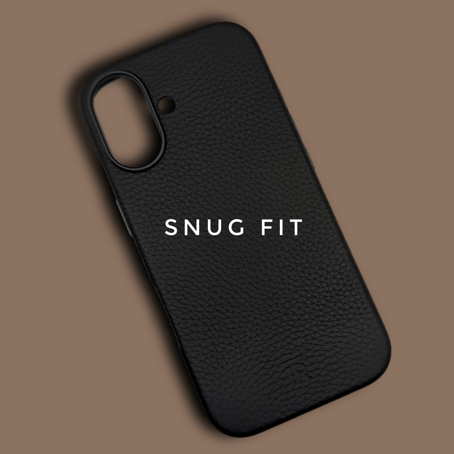 iPhone 17 Series Black Genuine Leather Case