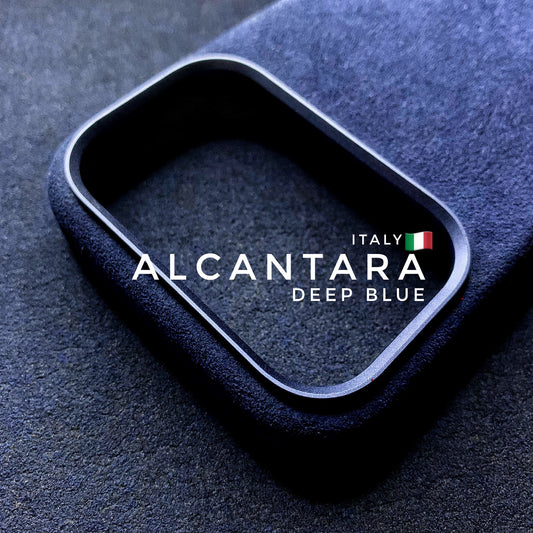 iPhone 17 Pro/ 17 Pro Max Deep Blue Alcantara case with camera control