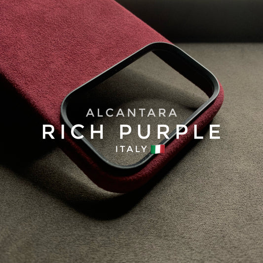 iPhone 17 Pro/ 17 Pro Max Rich Purple Alcantara case with Camera Control