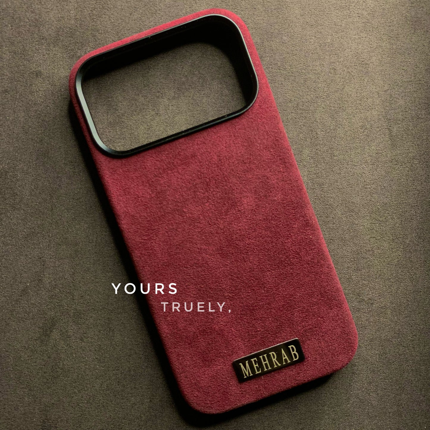 iPhone 17 Pro/ 17 Pro Max Rich Purple Alcantara case with Camera Control