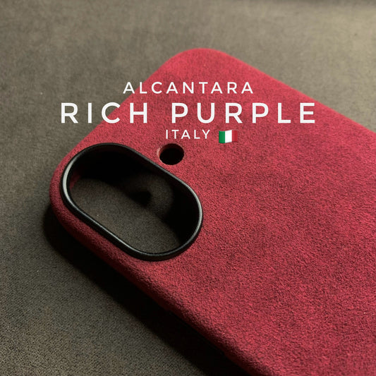 iPhone 17  Rich Purple Alcantara case with Camera Control