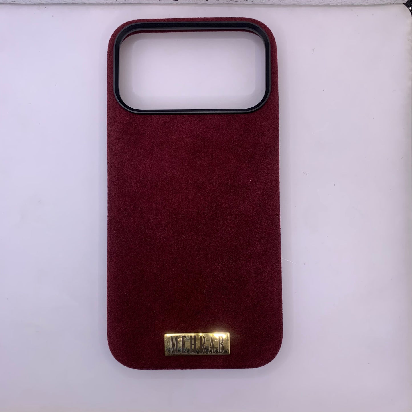 iPhone 17 Pro/ 17 Pro Max Rich Purple Alcantara case with Camera Control