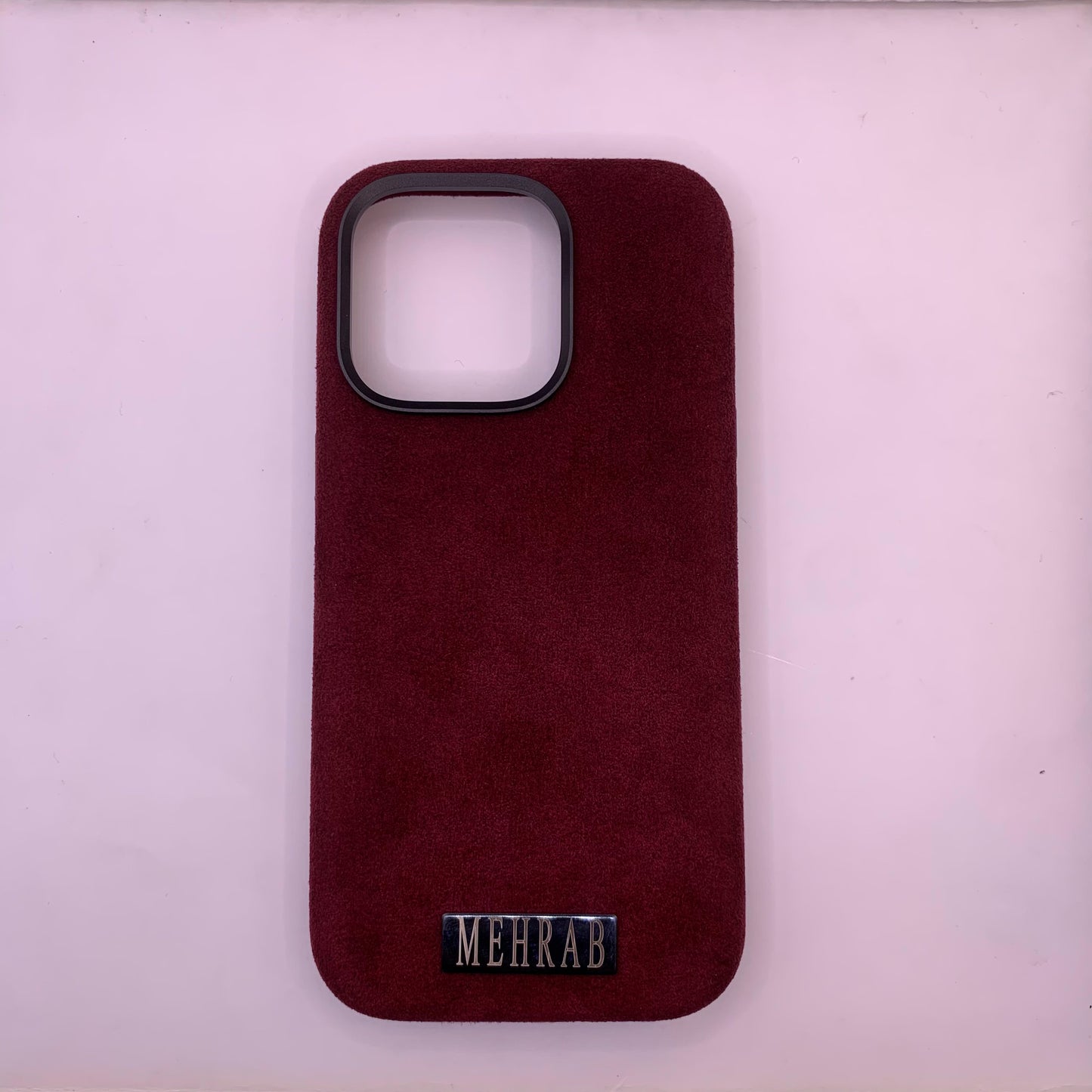 iPhone Rich Purple Italian Alcantara Case