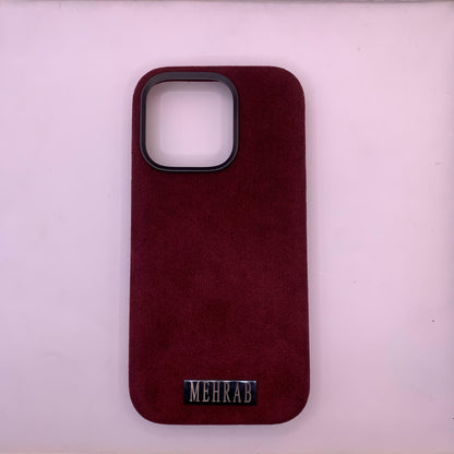iPhone Rich Purple Italian Alcantara Case