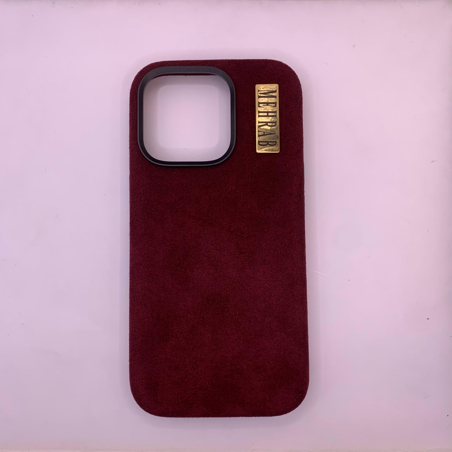 iPhone Rich Purple Italian Alcantara Case