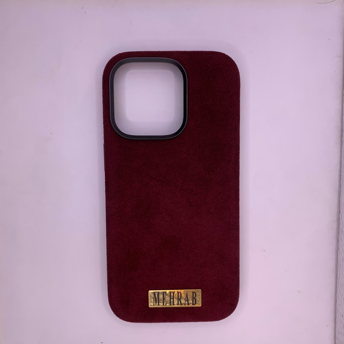 iPhone Rich Purple Italian Alcantara Case