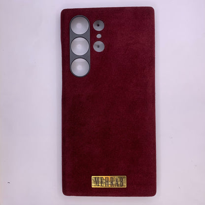 Samsung Ultra Italian Rich Purple Alcantara case