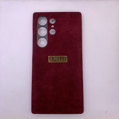 Samsung Ultra Italian Rich Purple Alcantara case