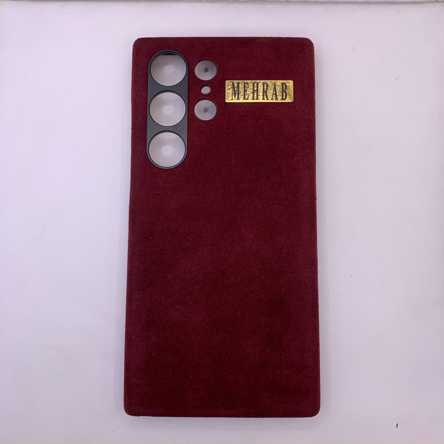 Samsung Ultra Italian Rich Purple Alcantara case