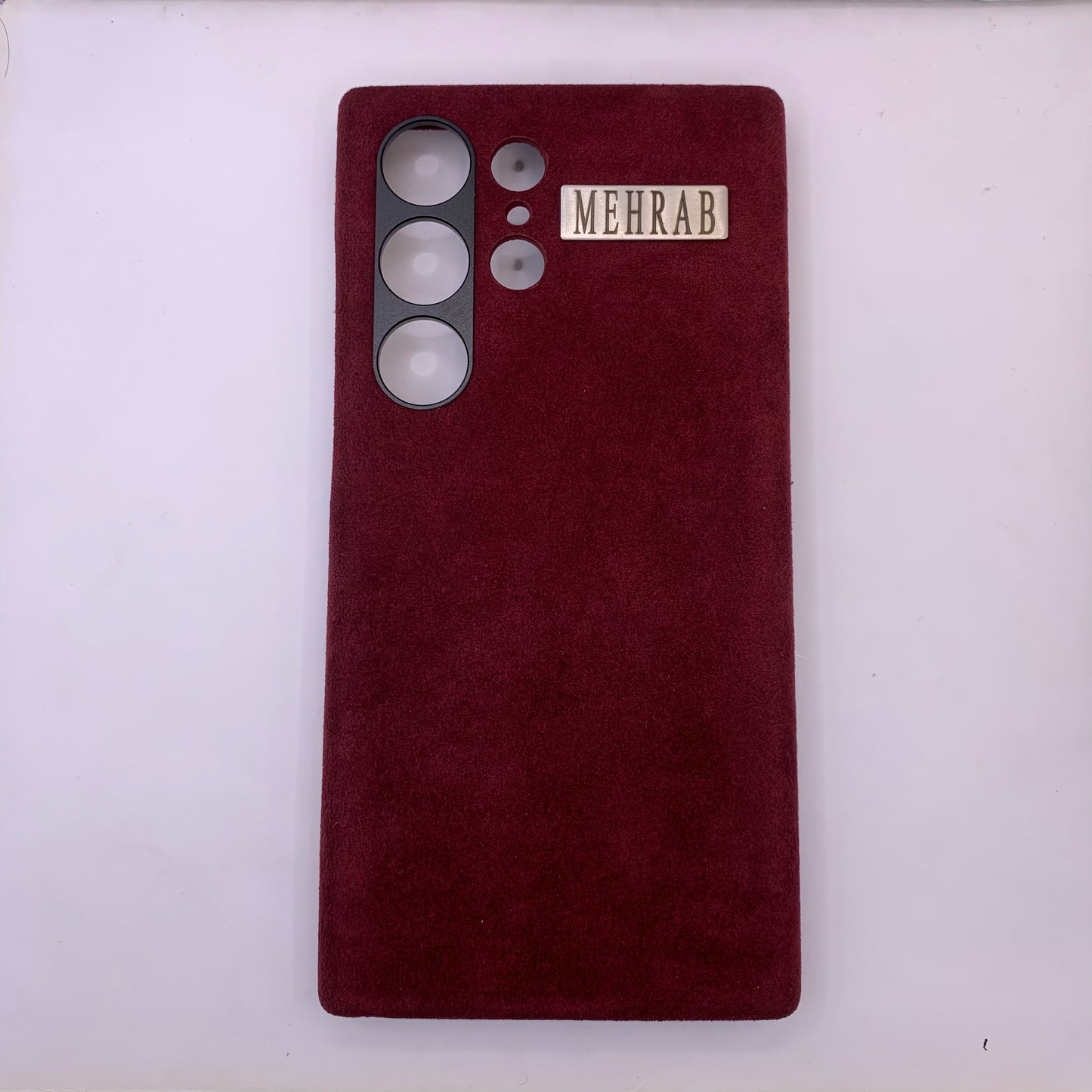 Samsung Ultra Italian Rich Purple Alcantara case