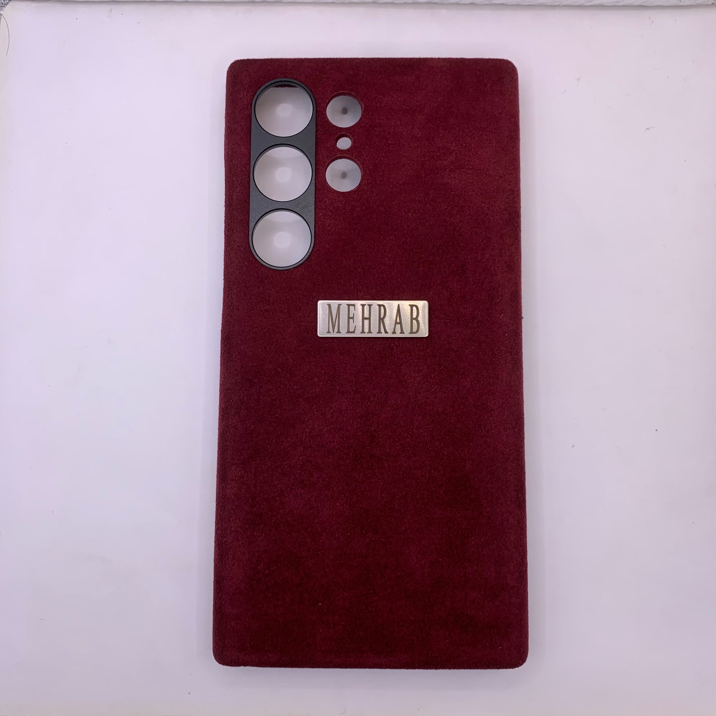 Samsung Ultra Italian Rich Purple Alcantara case