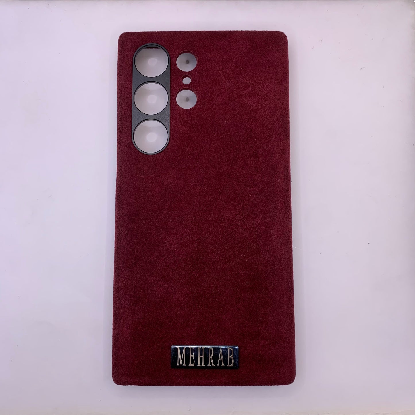 Samsung Ultra Italian Rich Purple Alcantara case