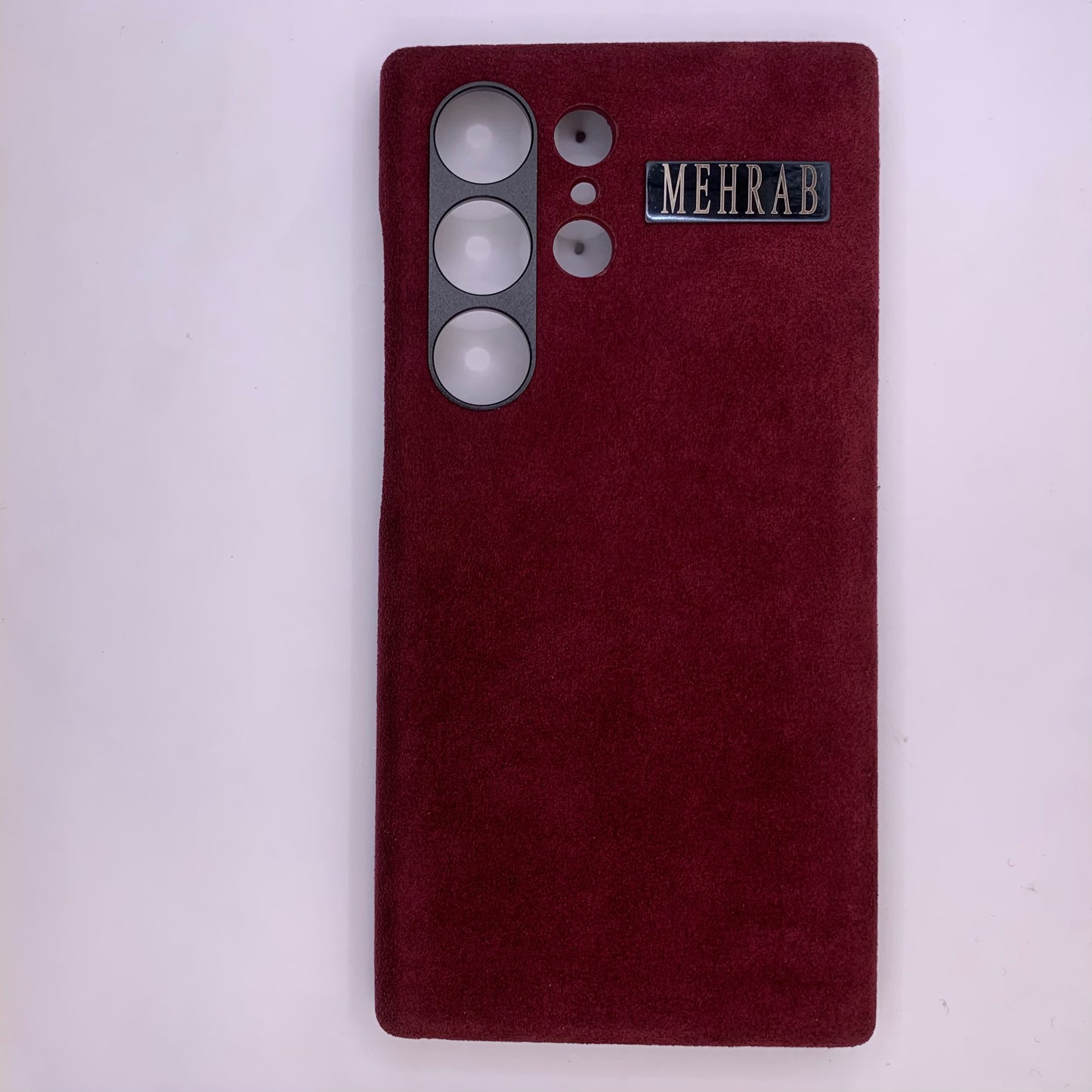 Samsung Ultra Italian Rich Purple Alcantara case