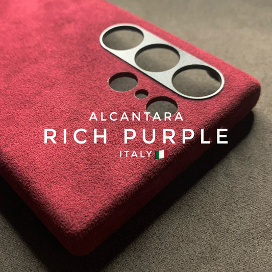 Samsung Ultra Italian Rich Purple Alcantara case